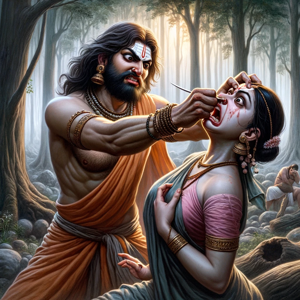 Lakshmana Disfigures Shuurpanakha
